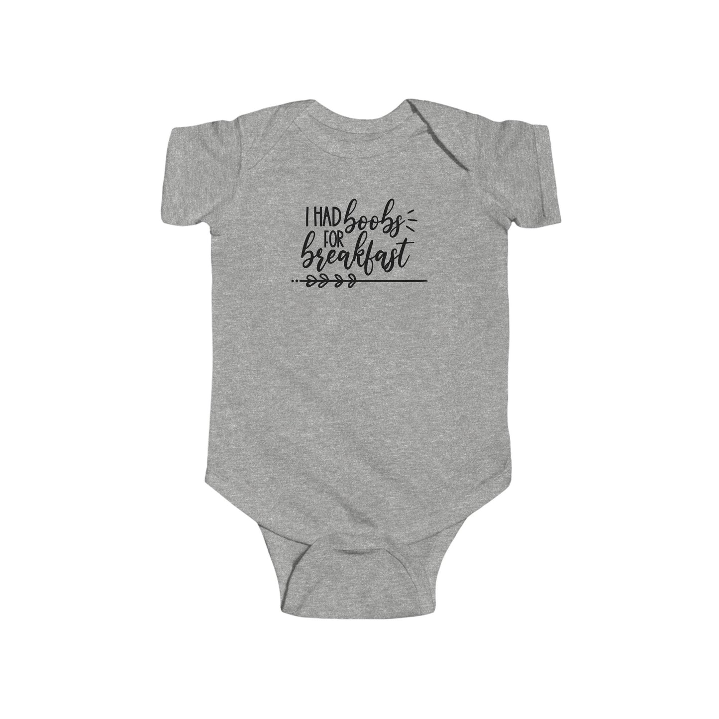 I Had Boobs For Breakfast – Funny Baby Onesie 🍼😴