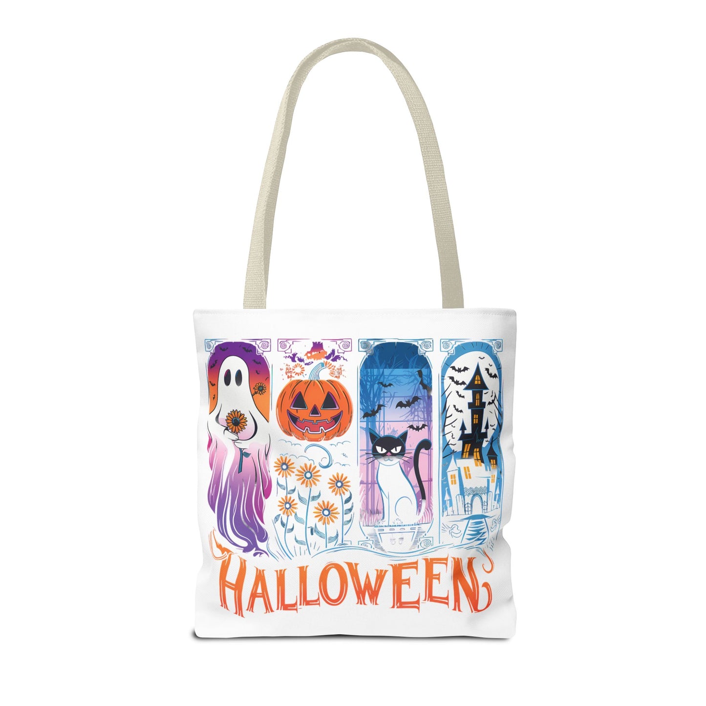 🎃 Haunted Halloween Tote Bag – Spooky Style with Autumn Vibes 👻