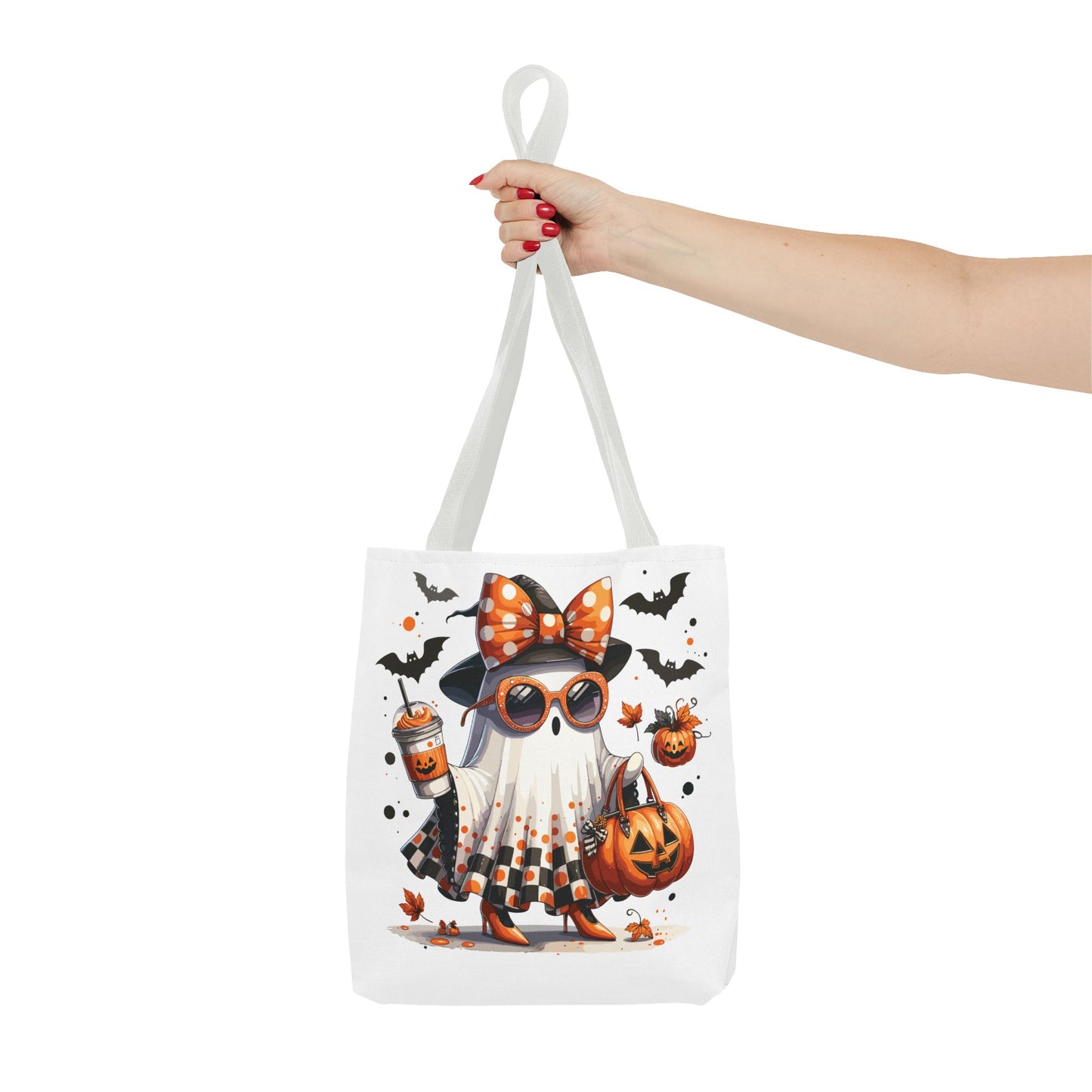 🧡 Chic Ghost Halloween Tote Bag – Sassy, Stylish & Spook-tacular 👻🎃