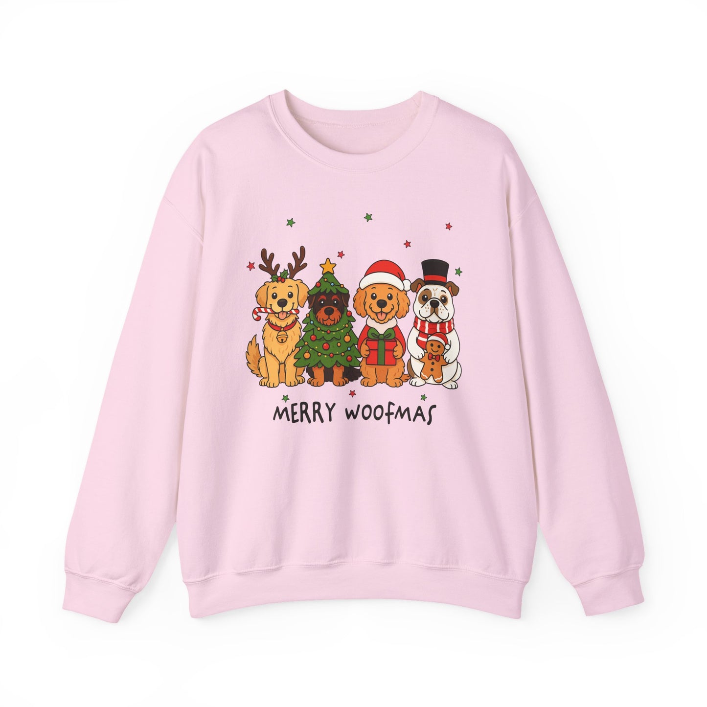 🐶🎄 Merry Woofmas Sweatshirt – Festive Dog Lovers Holiday Crewneck