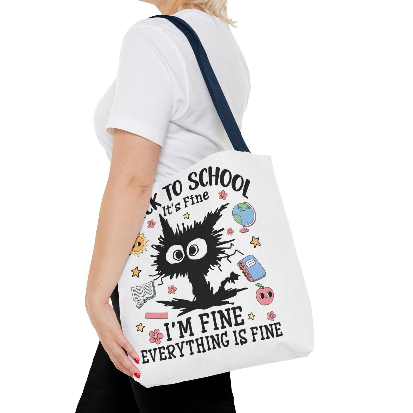 👀 I See Smart People Tote – Kawaii School Vibes with a Clever Twist 🍎
