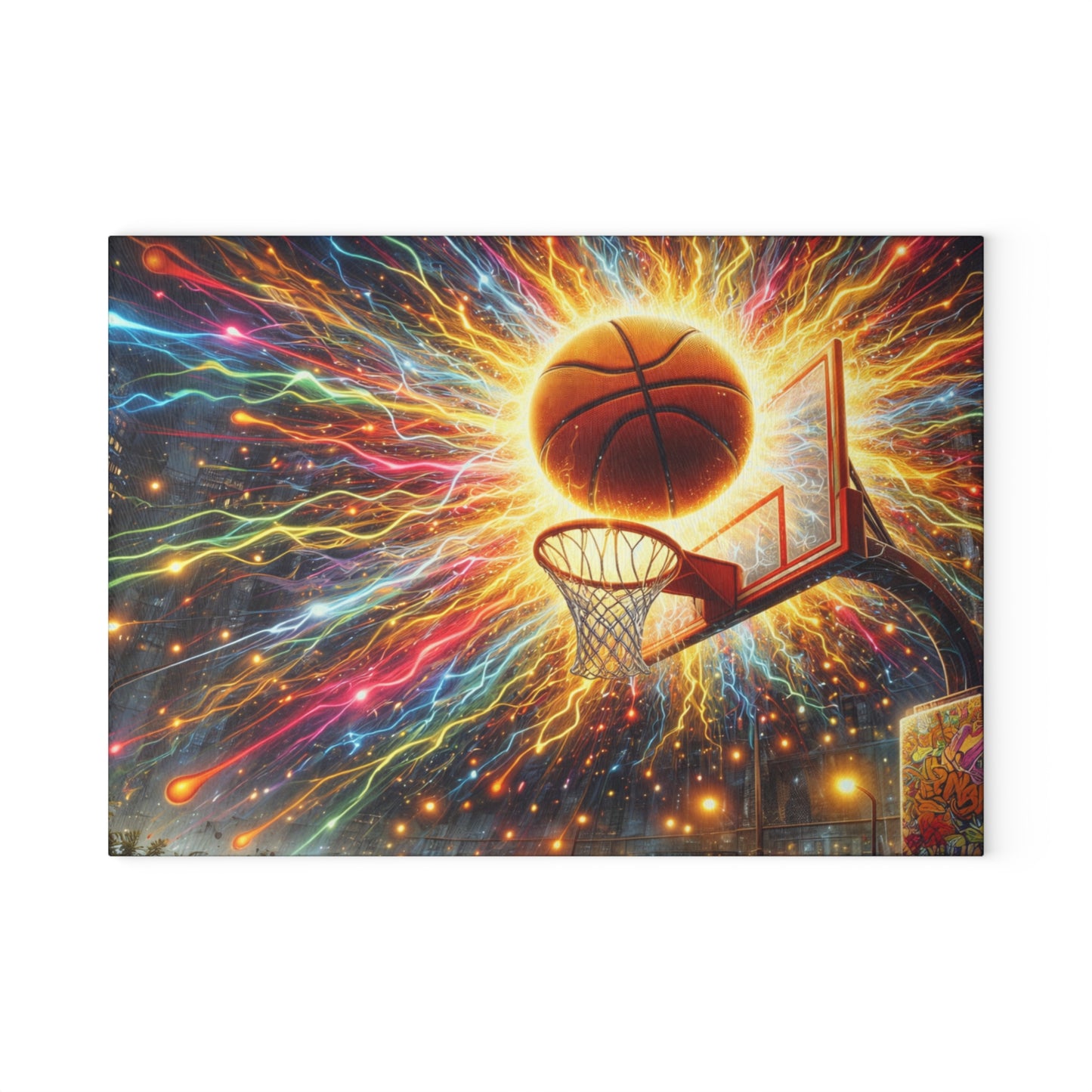 Basketball Explosion Cutting Board – Slam Dunk Style for Your Kitchen