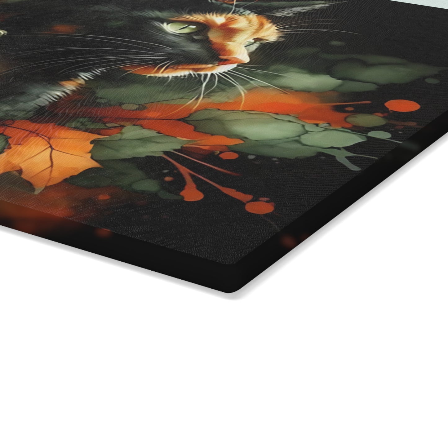 🖤🎃 Spooky Black Cat & Pumpkin Cutting Board – Elegant Halloween Charm 🎃🖤