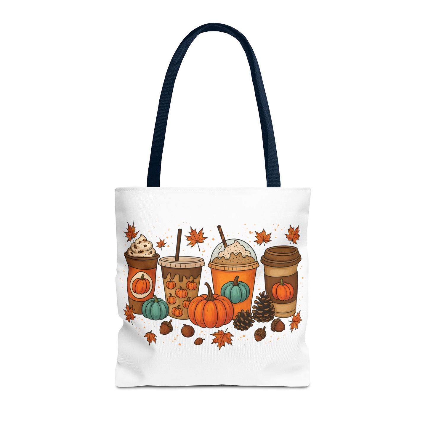 🎃 Pumpkin Spice Vibes Tote Bag – Sippin’ Cozy Fall in Style ☕🍂
