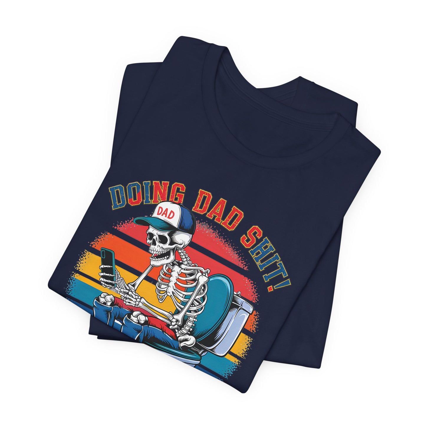 🧻 HACIENDO CABRAS DE PAPÁ | Camiseta gráfica divertida con esqueleto en el inodoro