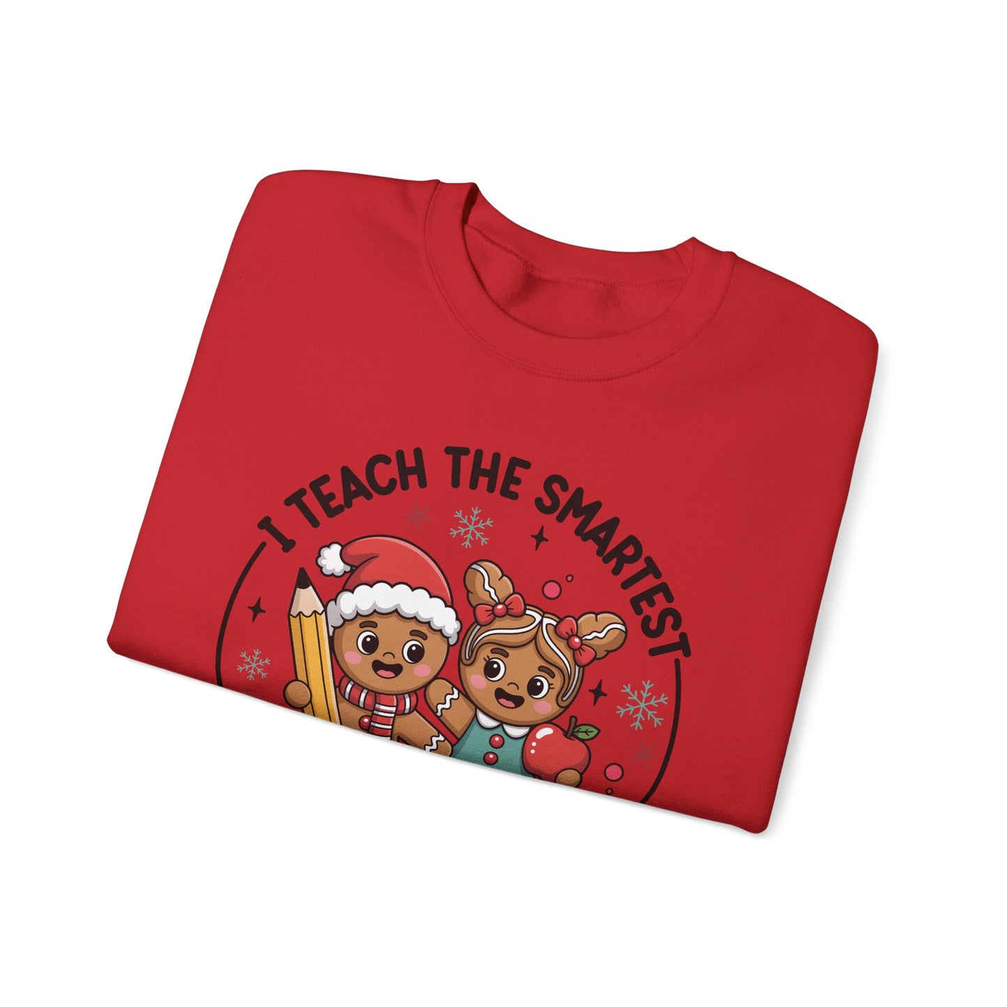🍪✏️ Smartest Cookies Teacher Sweatshirt – Cute Gingerbread Classroom Vibes 🍎❄️