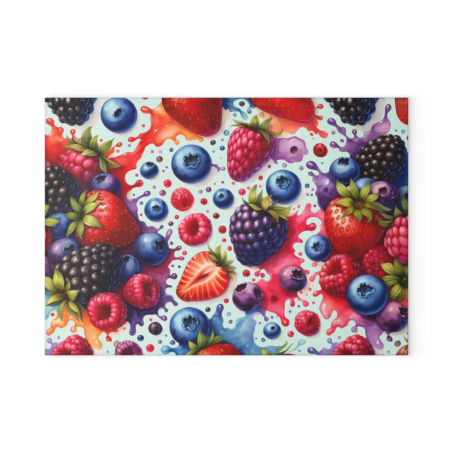 🍓🍇 Mixed Berry Splash Cutting Board – A Berry Beautiful Kitchen Essential!
