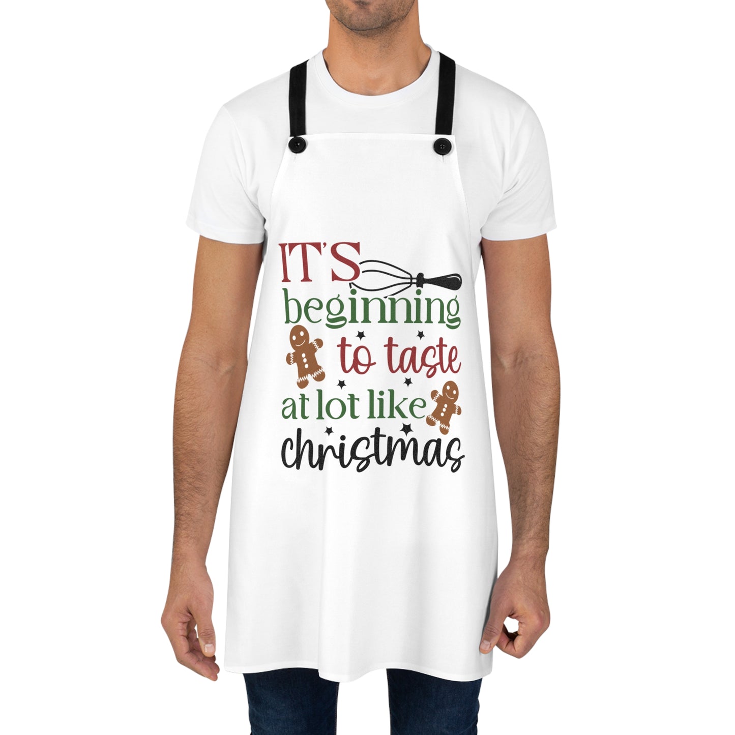 Delantal “Ya empieza a saber mucho a Navidad”: un dulce estilo navideño para tu cocina