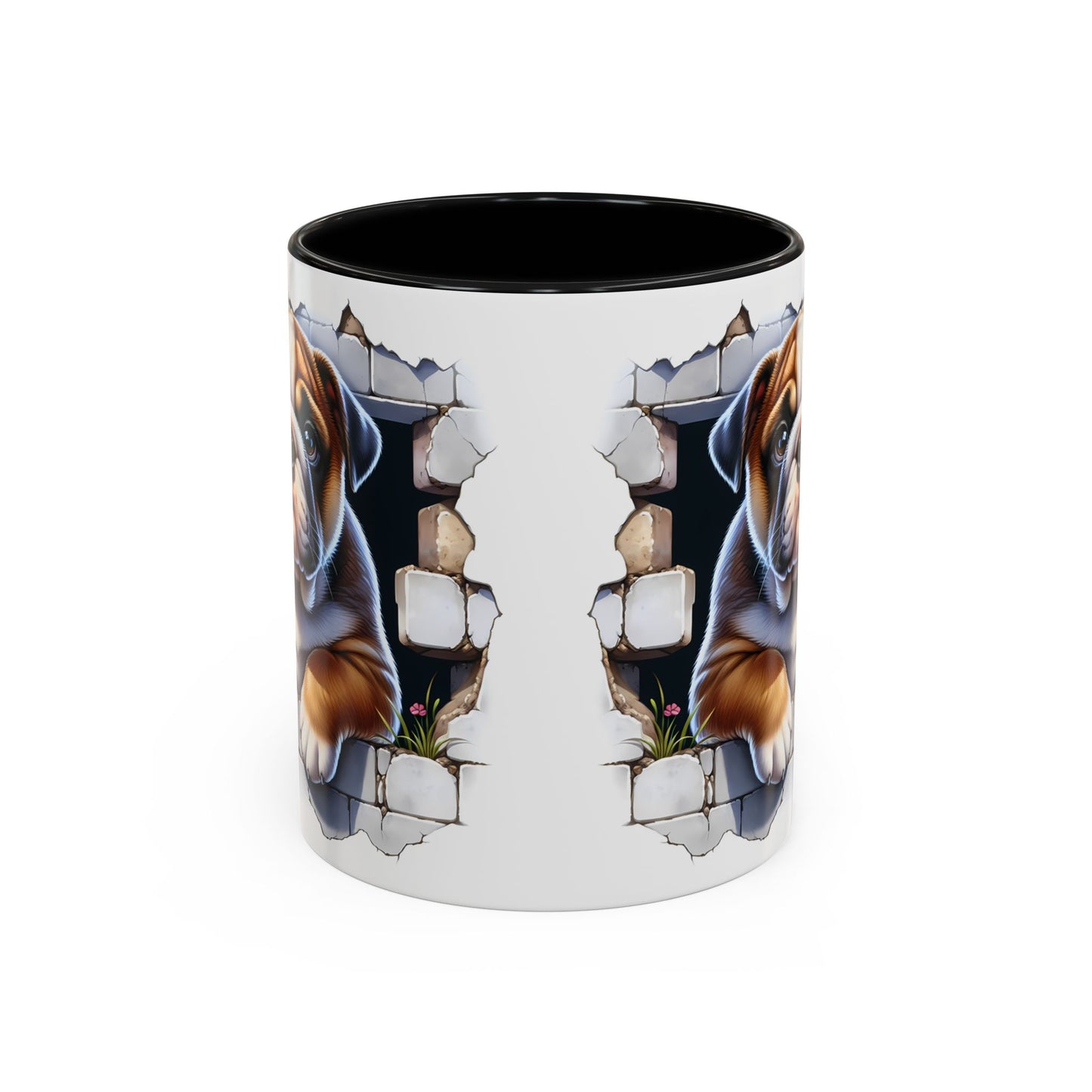 🐶☕ English Bulldog Puppy Accent Mug – Adorable Breakthrough Pup Design ✨rs (11/15oz)