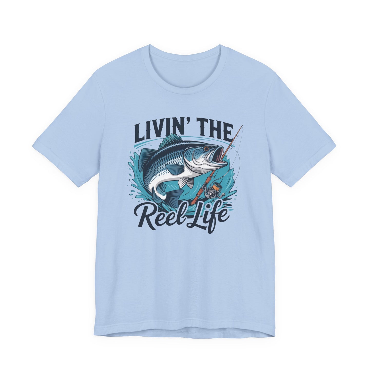 🎣 Livin’ the Reel Life Fishing T-Shirt – Perfect Gift for Anglers! 🐟