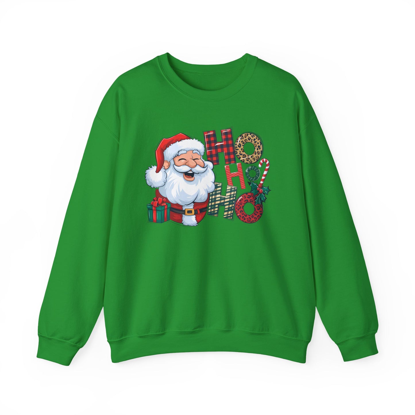 🎅✨ HO HO HO Santa Sweatshirt – Classic Holiday Cheer 🎄🎁