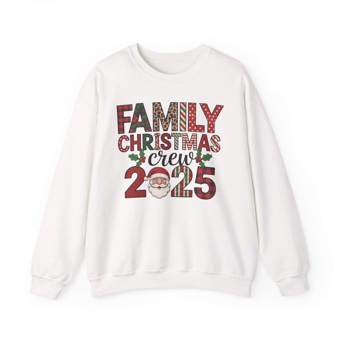 🎄👨‍👩‍👧‍👦 Family Christmas Crew 2025 Sweatshirt – Celebrate the Holidays Together 🎅✨