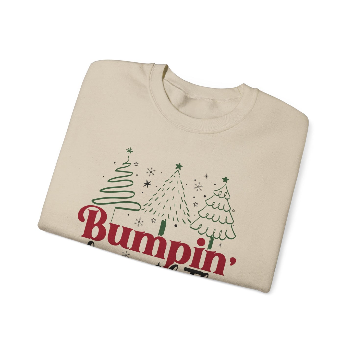 🎄👶 Bumpin’ Around the Christmas Tree Sweatshirt – Cute Holiday Maternity Top ❤️