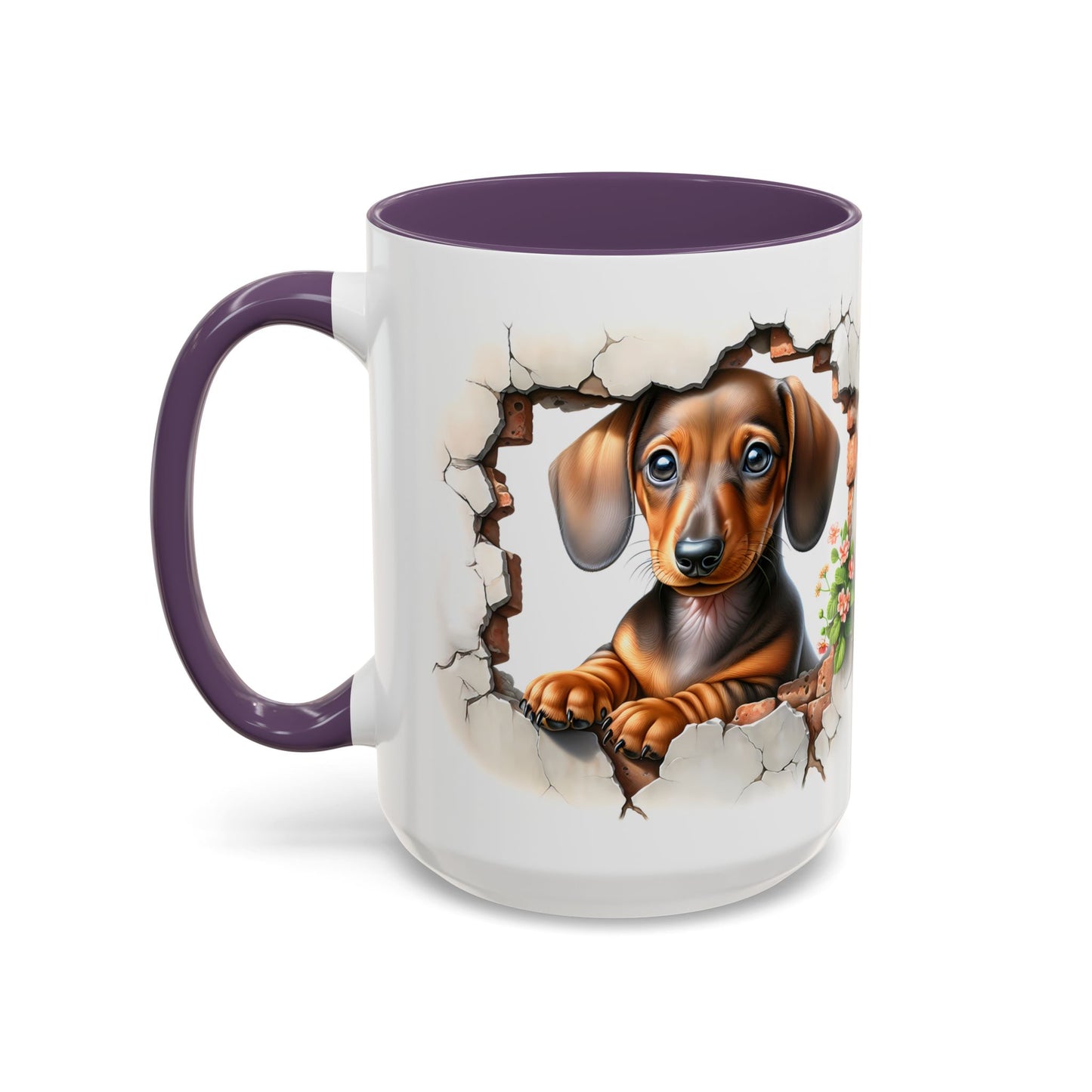 🐾🌭 Dachshund Puppy Accent Mug – Adorable Doxie Coffee Cup ☕❤️