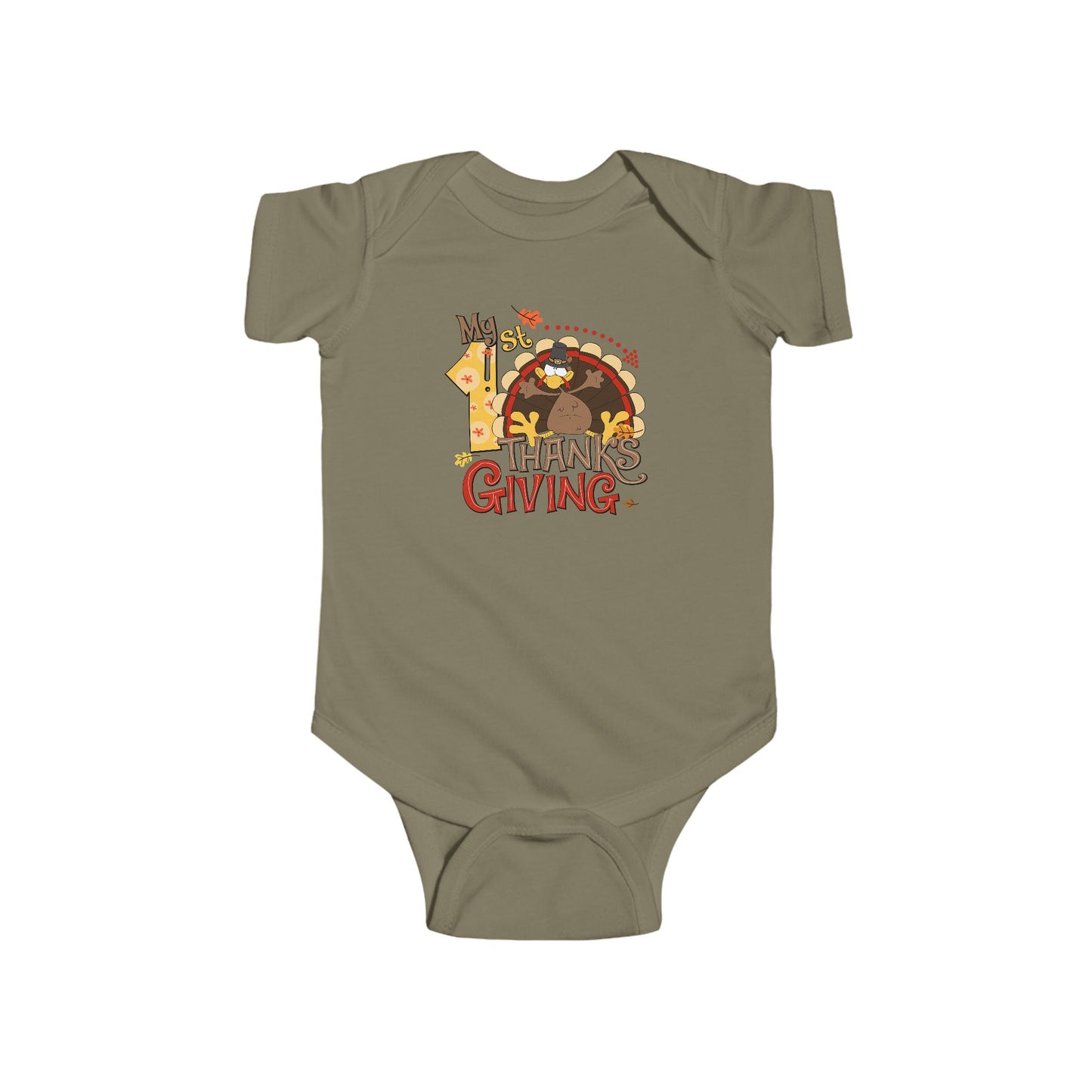 Copy of 🦃👶 My 1st Thanksgiving Baby Onesie – Pumpkin & Pilgrim Hat Outfit for Boys 🍂🧡