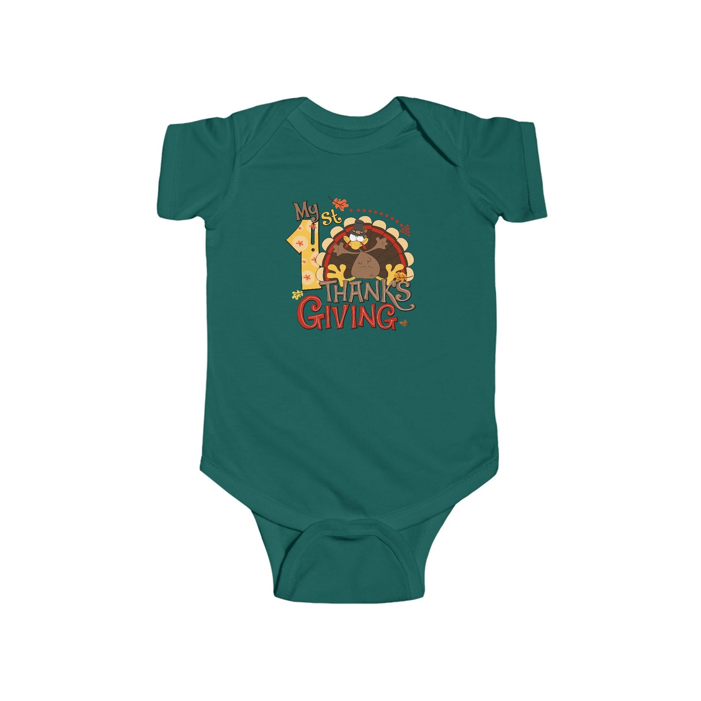 Copy of 🦃👶 My 1st Thanksgiving Baby Onesie – Pumpkin & Pilgrim Hat Outfit for Boys 🍂🧡