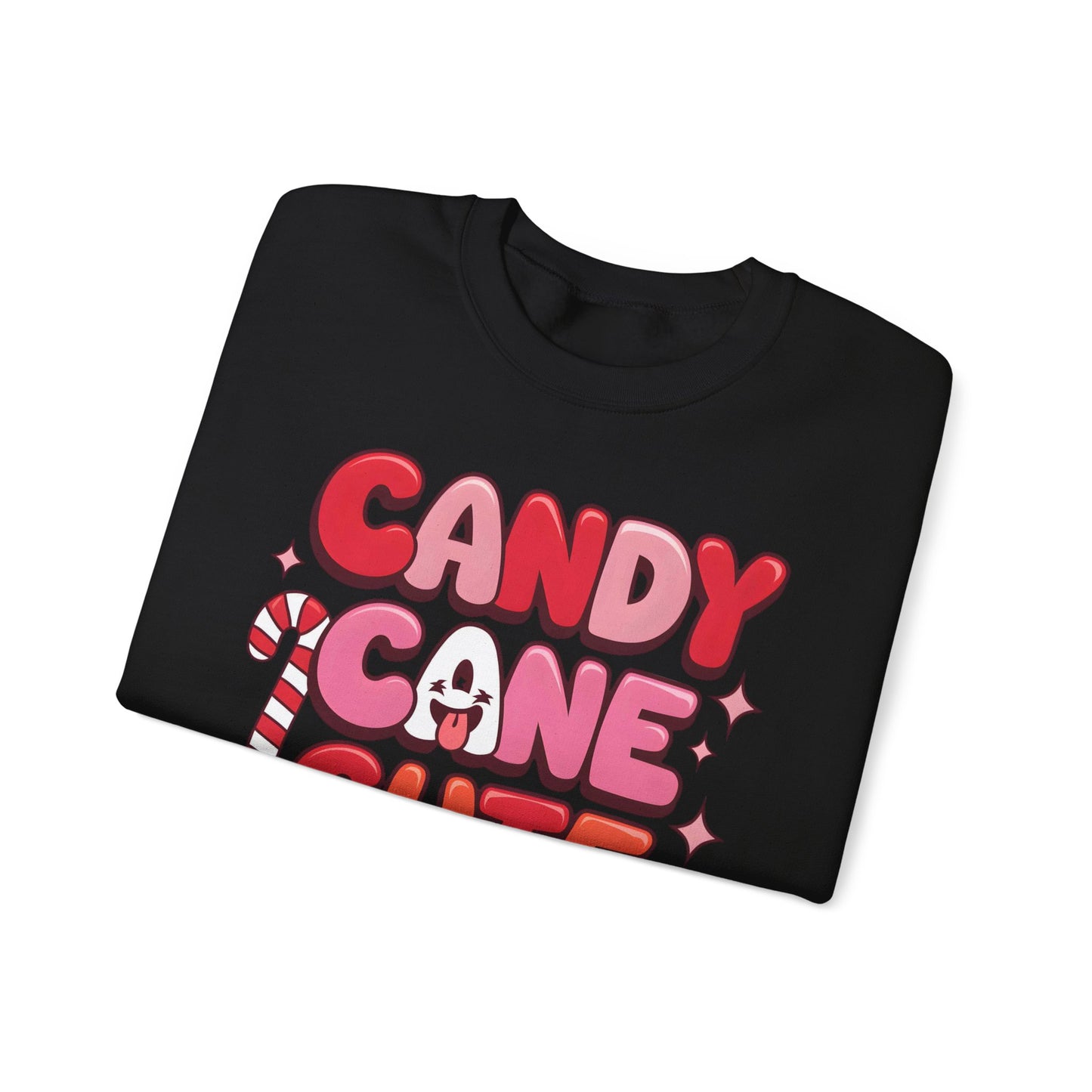 🎀🍭 Candy Cane Cute Women’s Christmas Sweatshirt – Soft, Cozy & Playful Holiday Style