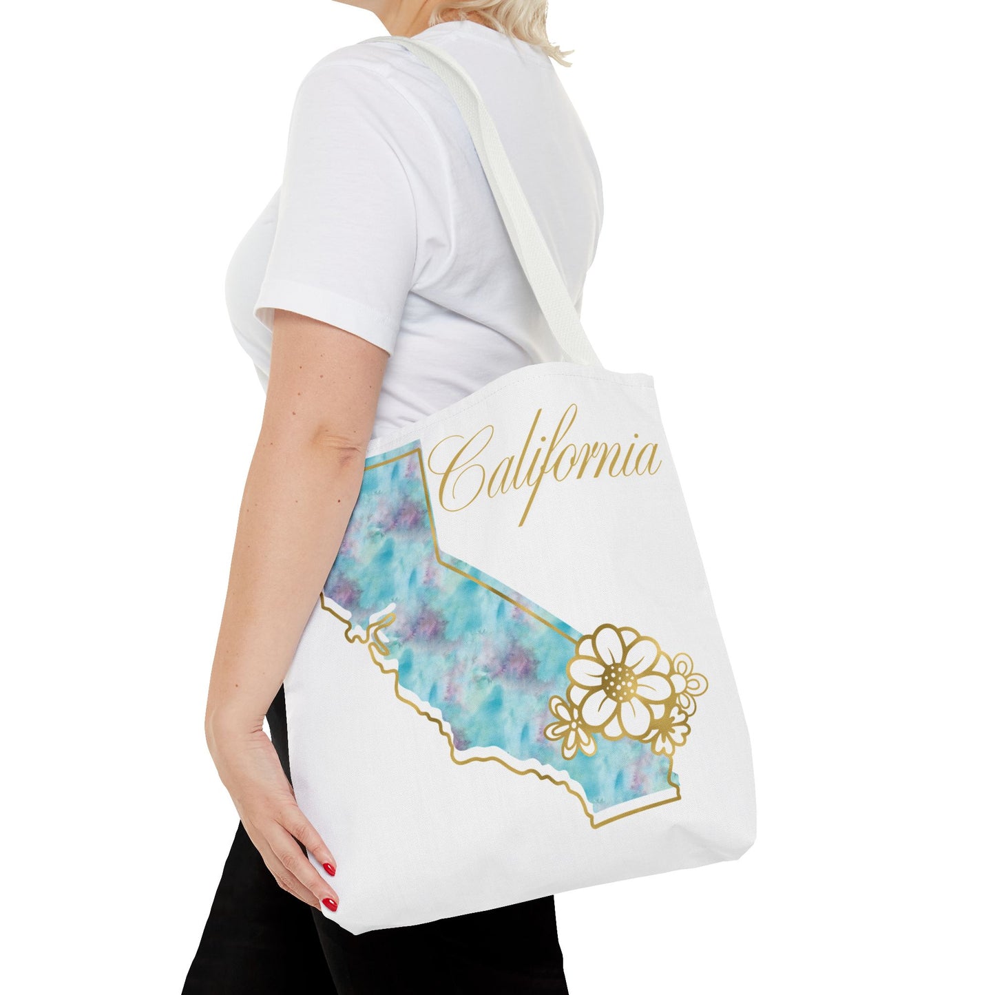 🌸 California State Floral Tote Bag – Elegant, Artistic & Practical 👜