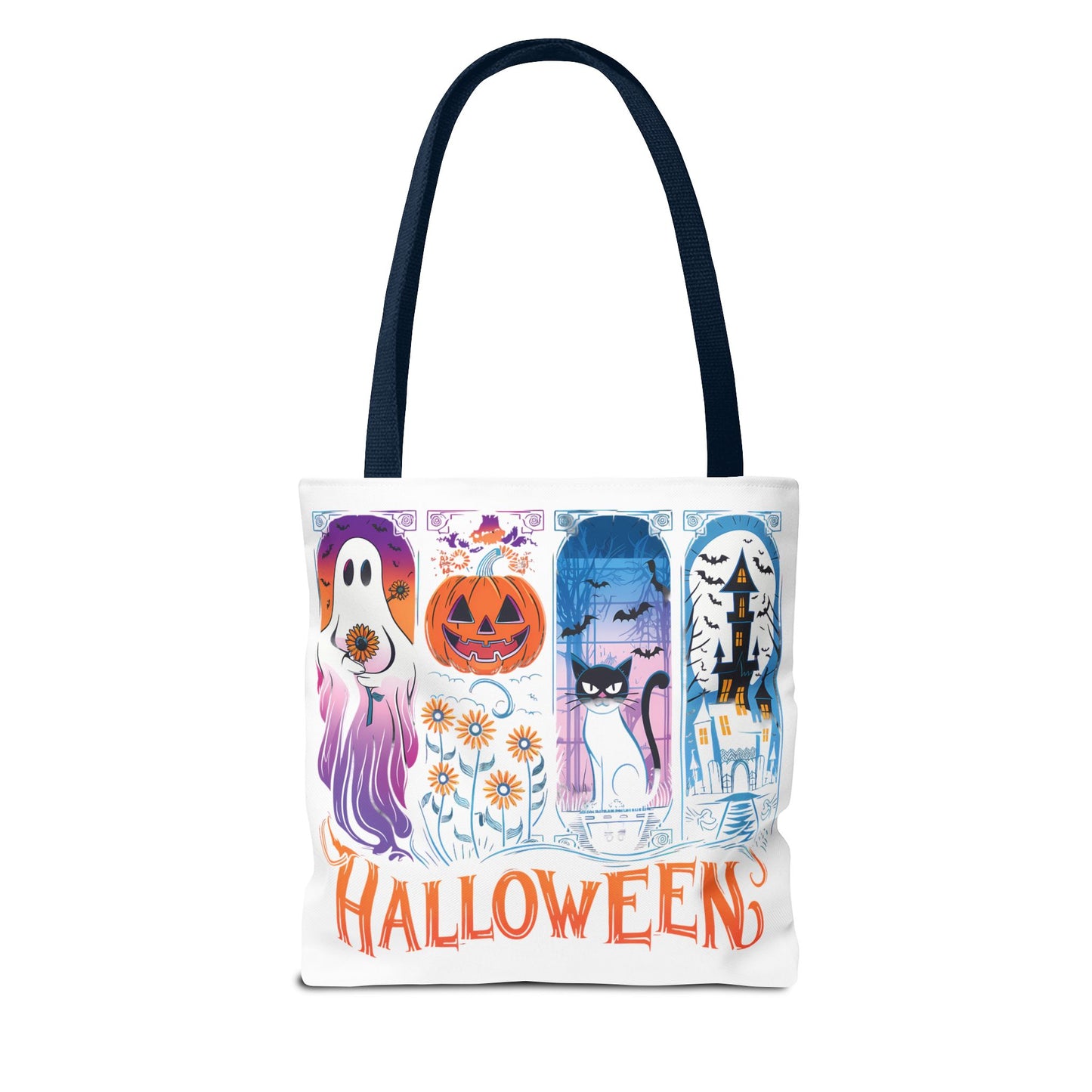 🎃 Haunted Halloween Tote Bag – Spooky Style with Autumn Vibes 👻