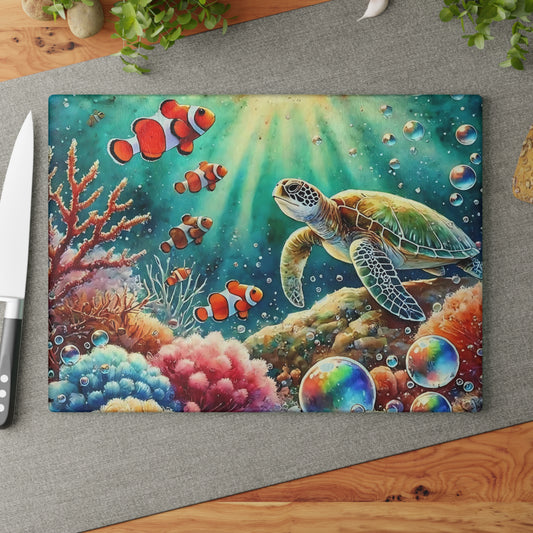 Tabla de cortar de tortuga marina, regalos de tortuga marina, tabla de charcutería, regalo de cumpleaños para hija, regalo de casa de playa, regalo de Navidad para mamá, regalos para esposa