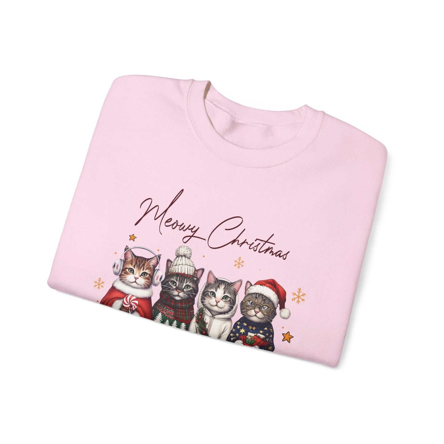 🐾✨ Meowy Christmas Sweatshirt – Festive Cats & Cozy Holiday Cheer 🎄🐱