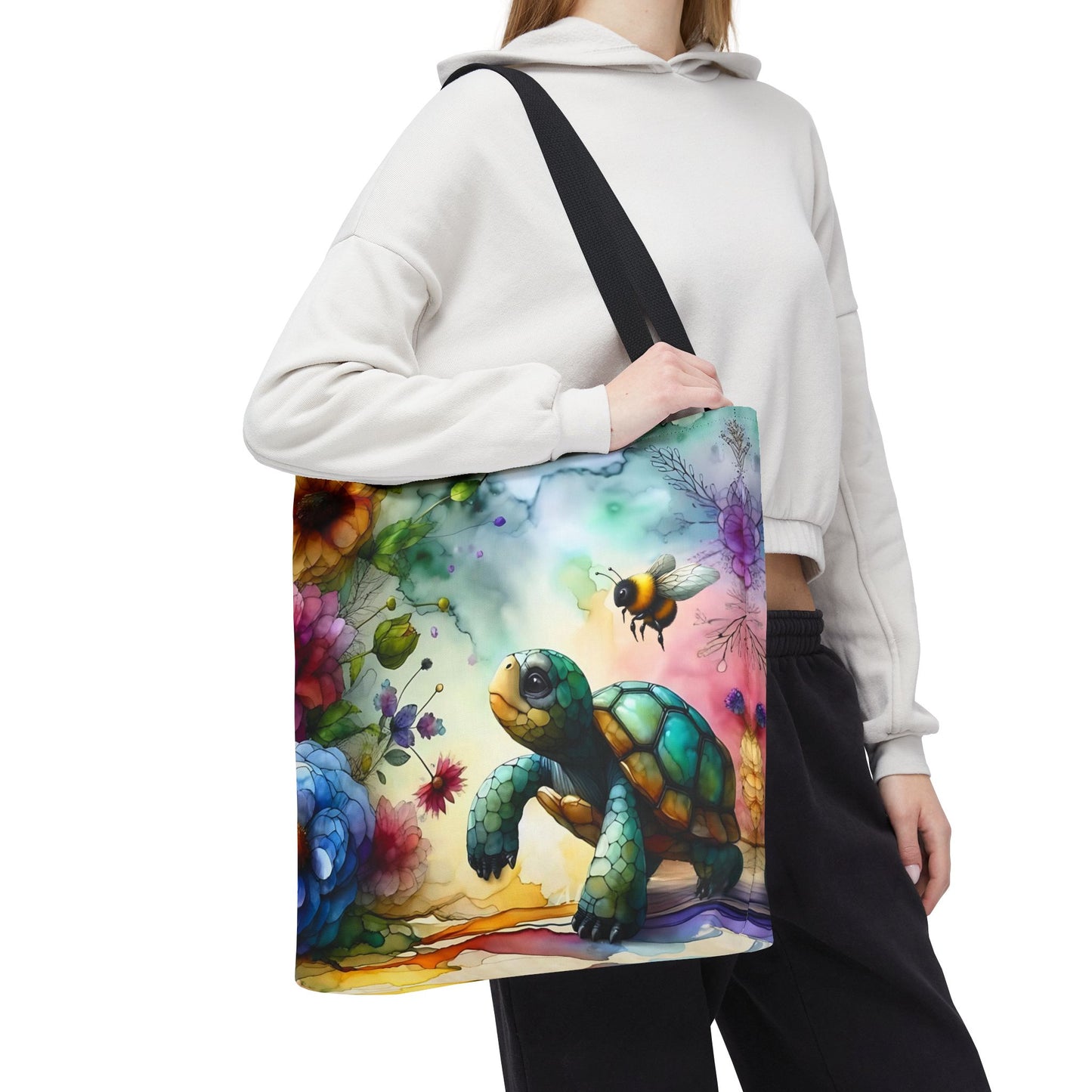 Bolsa de mano - Diseño de tortugas coloridas