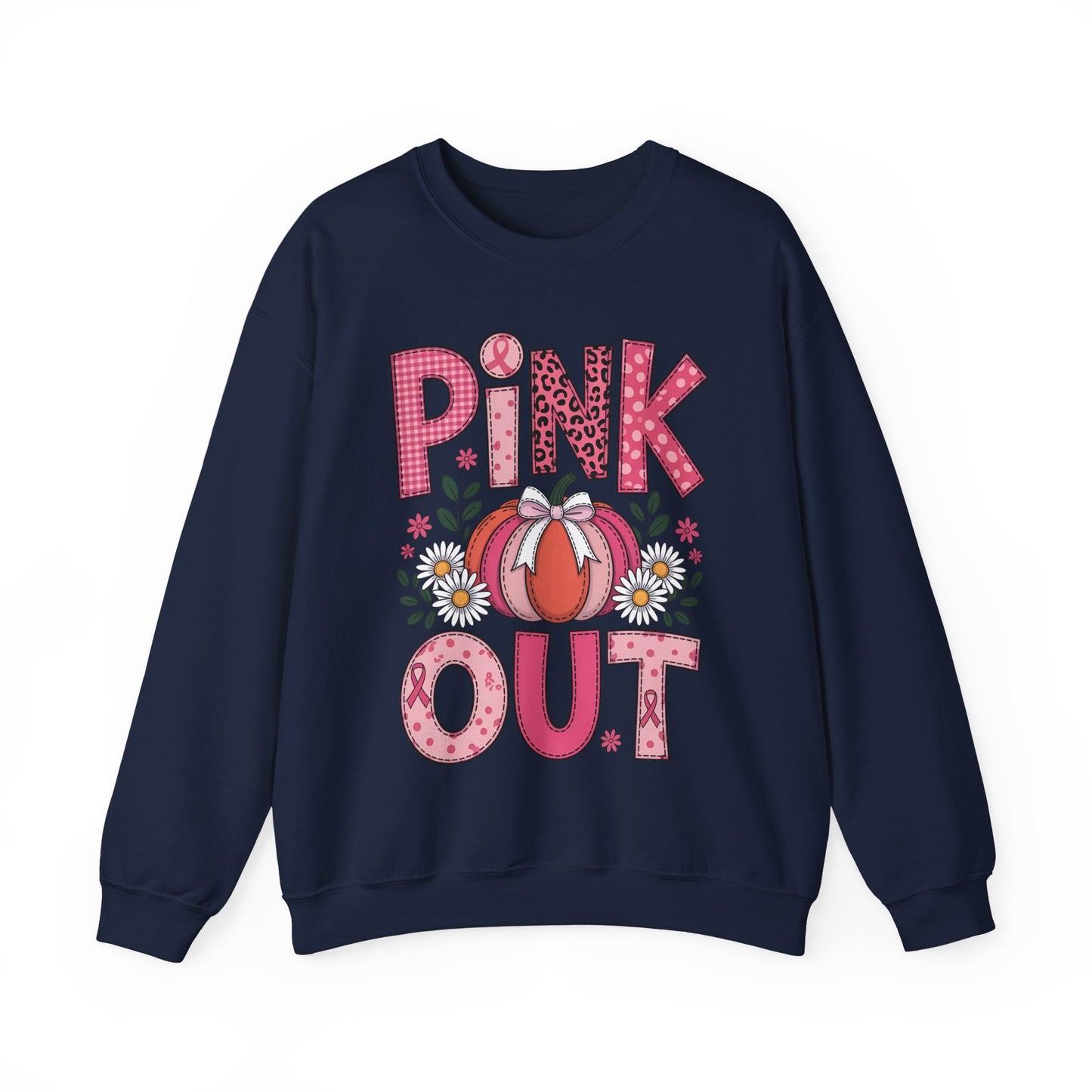 🎃🎀 Pink Out Pumpkin Sweatshirt – Fall Breast Cancer Awareness