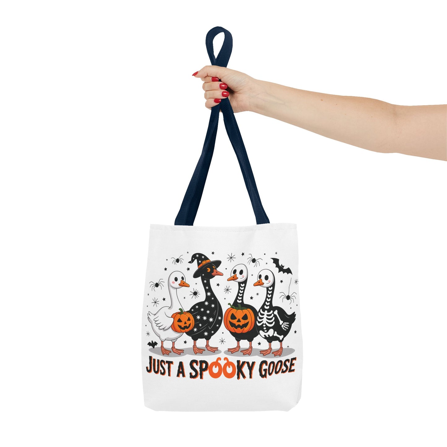 🦢 Just a Spooky Goose Tote Bag – Honkin’ Into Halloween 🎃👻