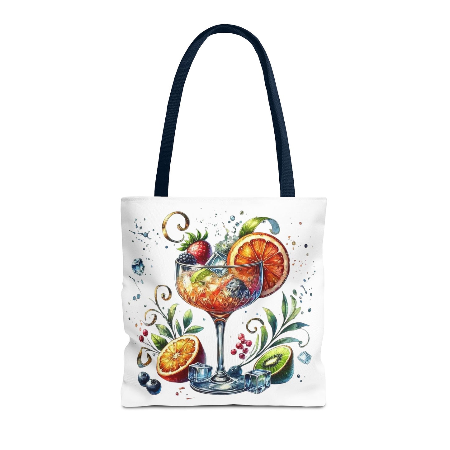 Bolso de cóctel, bolso para bebidas afrutadas, bolso de playa tropical, elegante bolso de lona, ​​regalo para amantes de los cócteles, bolso de mano divertido, práctico bolso de verano.