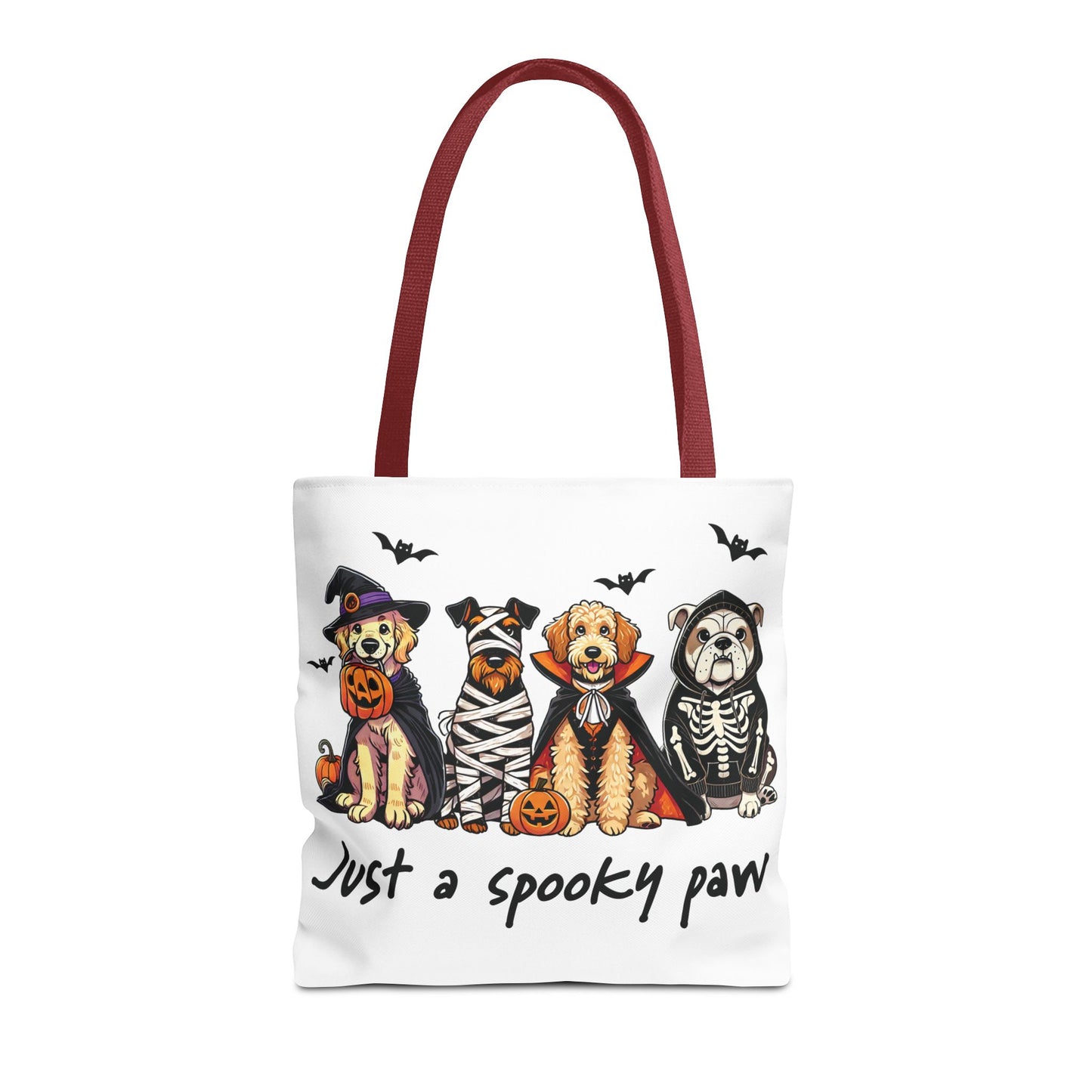 🐾 Spooky Paws Halloween Tote Bag – Doggone Cute Halloween Style 🎃
