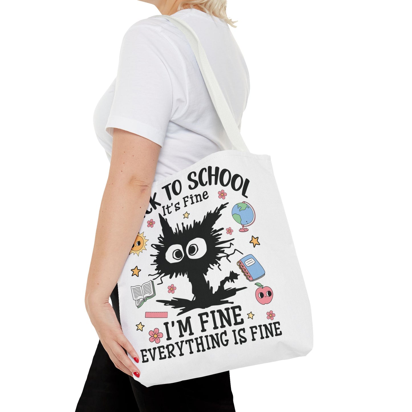 👀 I See Smart People Tote – Kawaii School Vibes with a Clever Twist 🍎