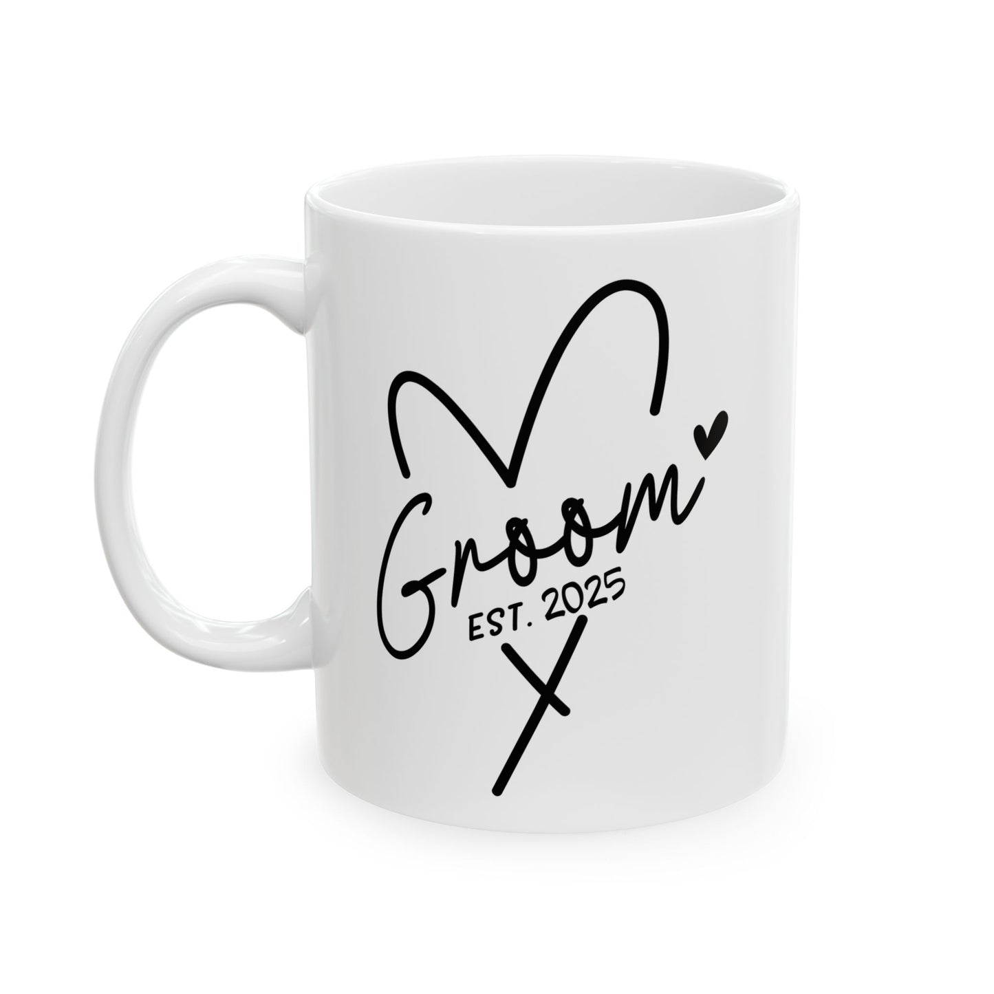 Taza de café para novios (EST. 2025): regalo personalizado para el futuro esposo