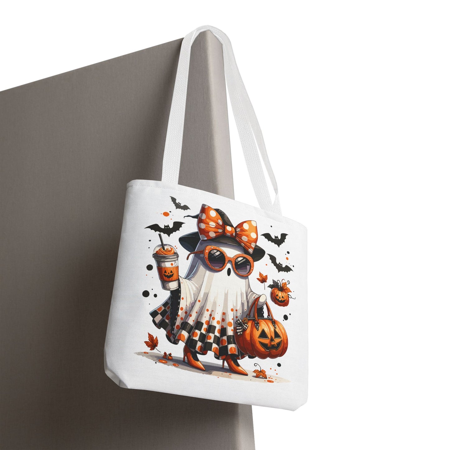 🧡 Chic Ghost Halloween Tote Bag – Sassy, Stylish & Spook-tacular 👻🎃