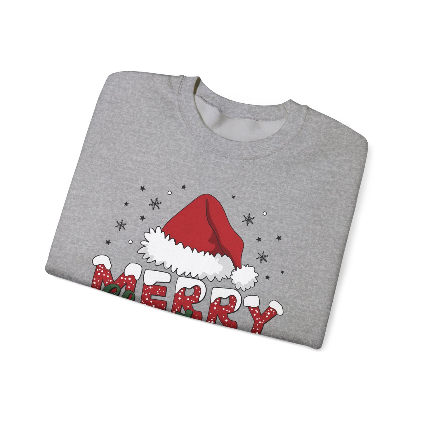 🎅✨ Merry Christmas Santa Hat Sweatshirt – Classic Festive Holiday Style