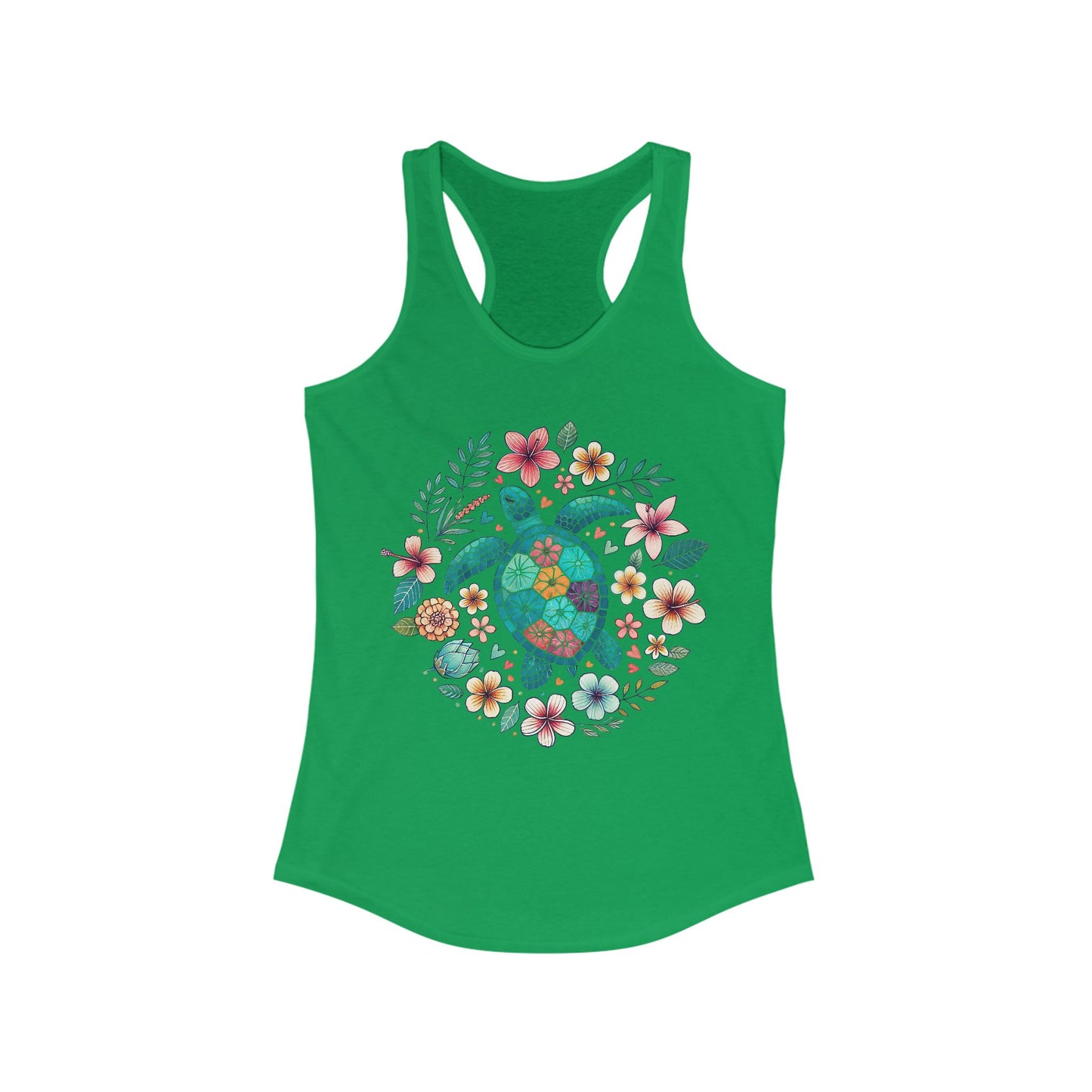 🐢🌊 Serenidad de tortuga marina: camiseta de tirantes con vibraciones pacíficas del océano