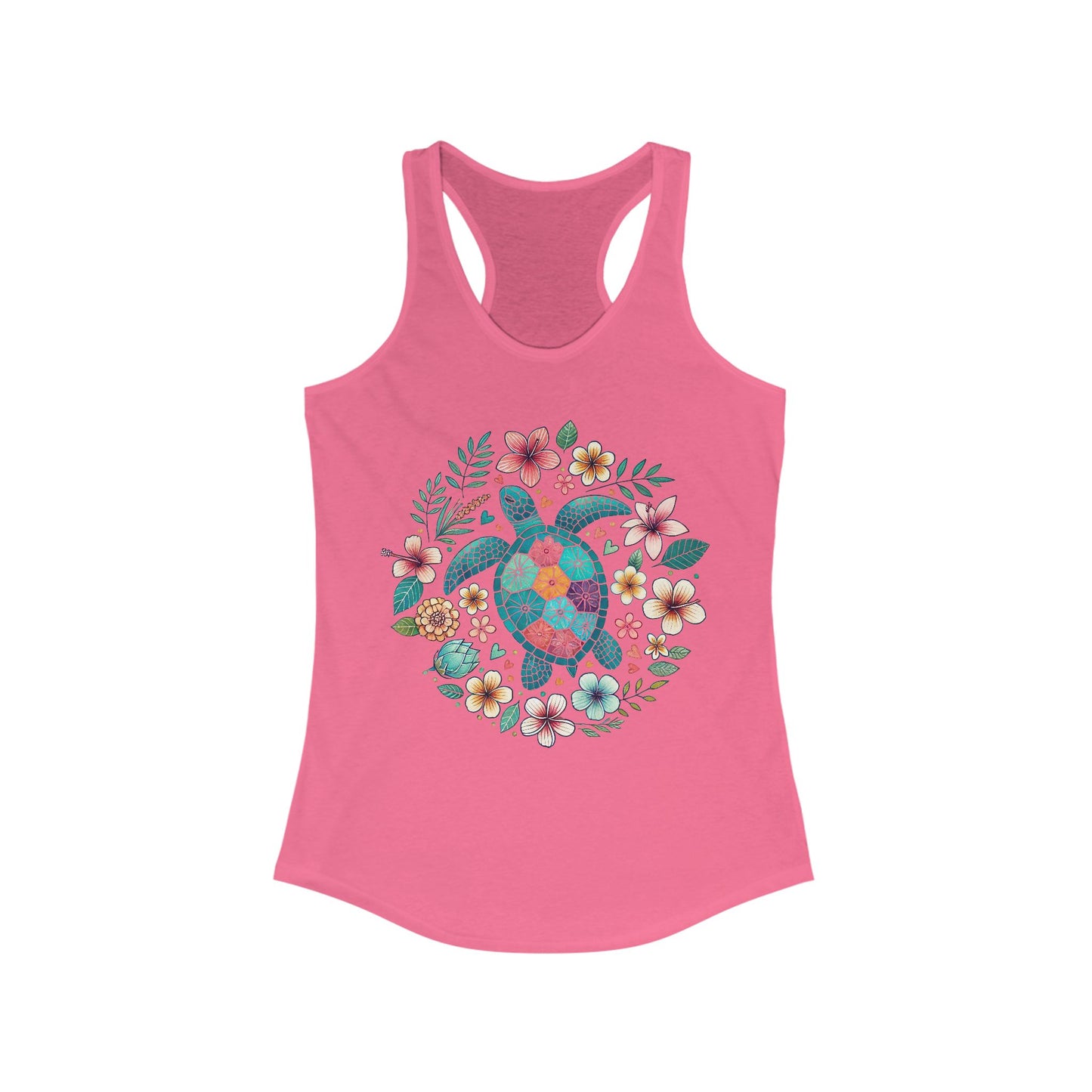 🐢🌊 Serenidad de tortuga marina: camiseta de tirantes con vibraciones pacíficas del océano