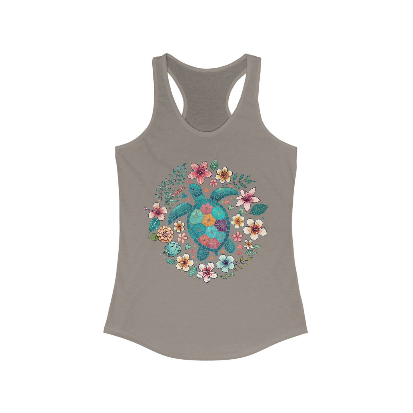 🐢🌊 Serenidad de tortuga marina: camiseta de tirantes con vibraciones pacíficas del océano
