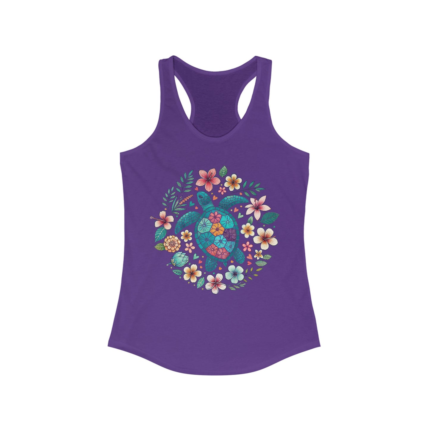 🐢🌊 Serenidad de tortuga marina: camiseta de tirantes con vibraciones pacíficas del océano