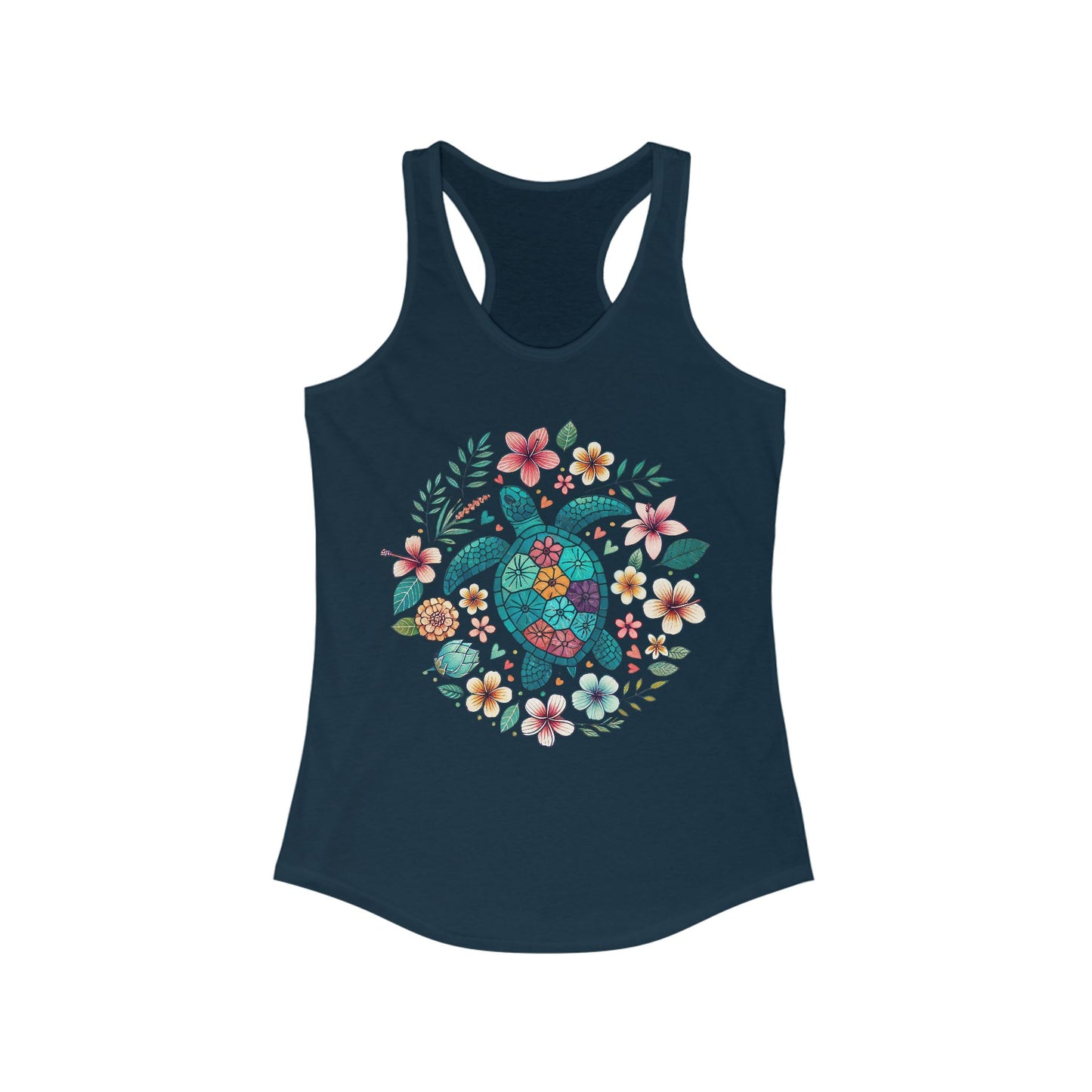 🐢🌊 Serenidad de tortuga marina: camiseta de tirantes con vibraciones pacíficas del océano