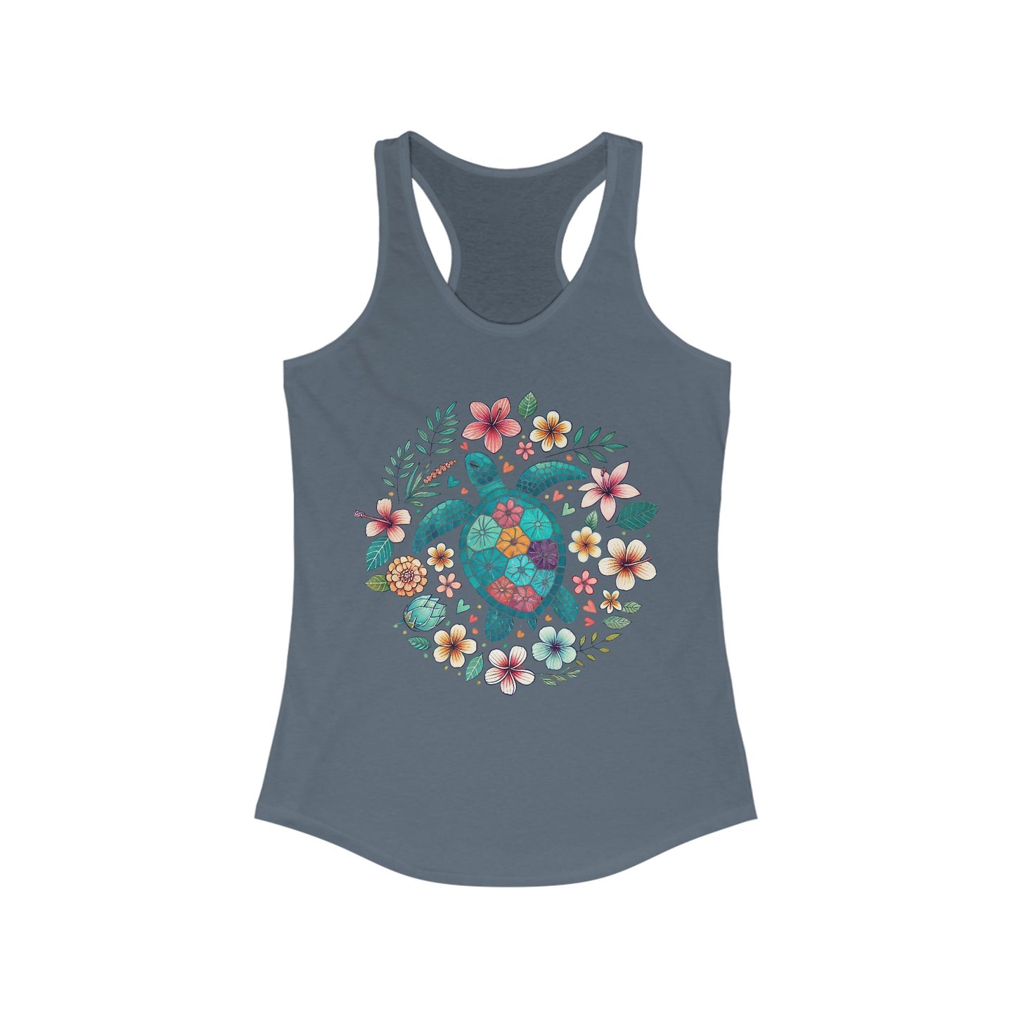 🐢🌊 Serenidad de tortuga marina: camiseta de tirantes con vibraciones pacíficas del océano