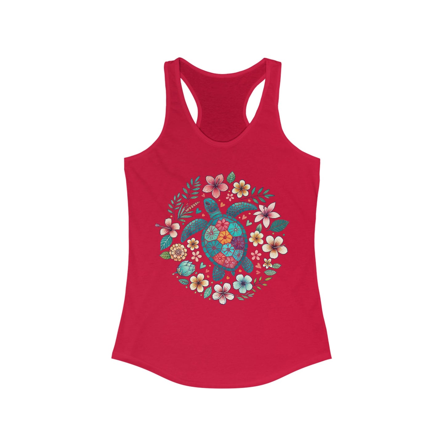 🐢🌊 Serenidad de tortuga marina: camiseta de tirantes con vibraciones pacíficas del océano