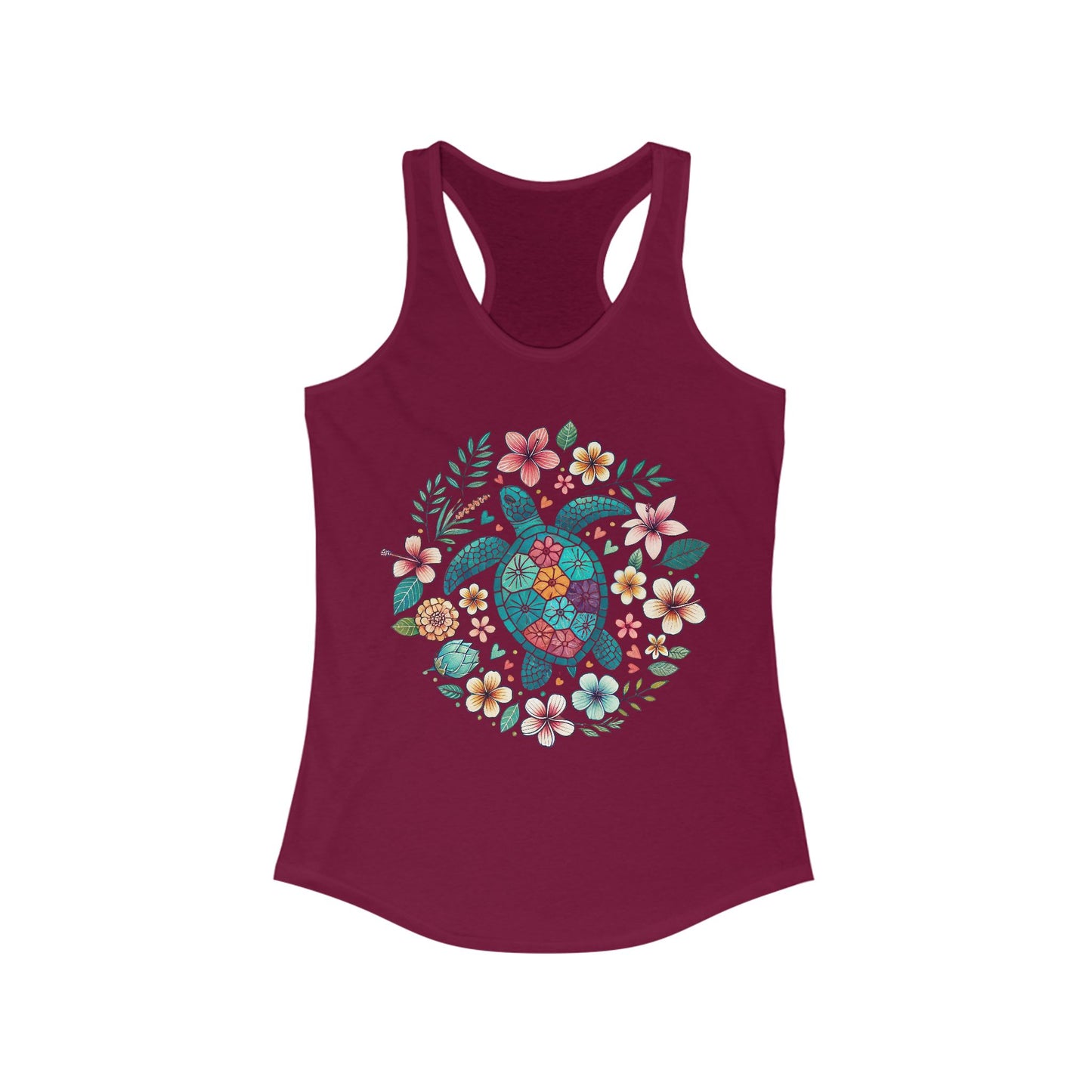 🐢🌊 Serenidad de tortuga marina: camiseta de tirantes con vibraciones pacíficas del océano