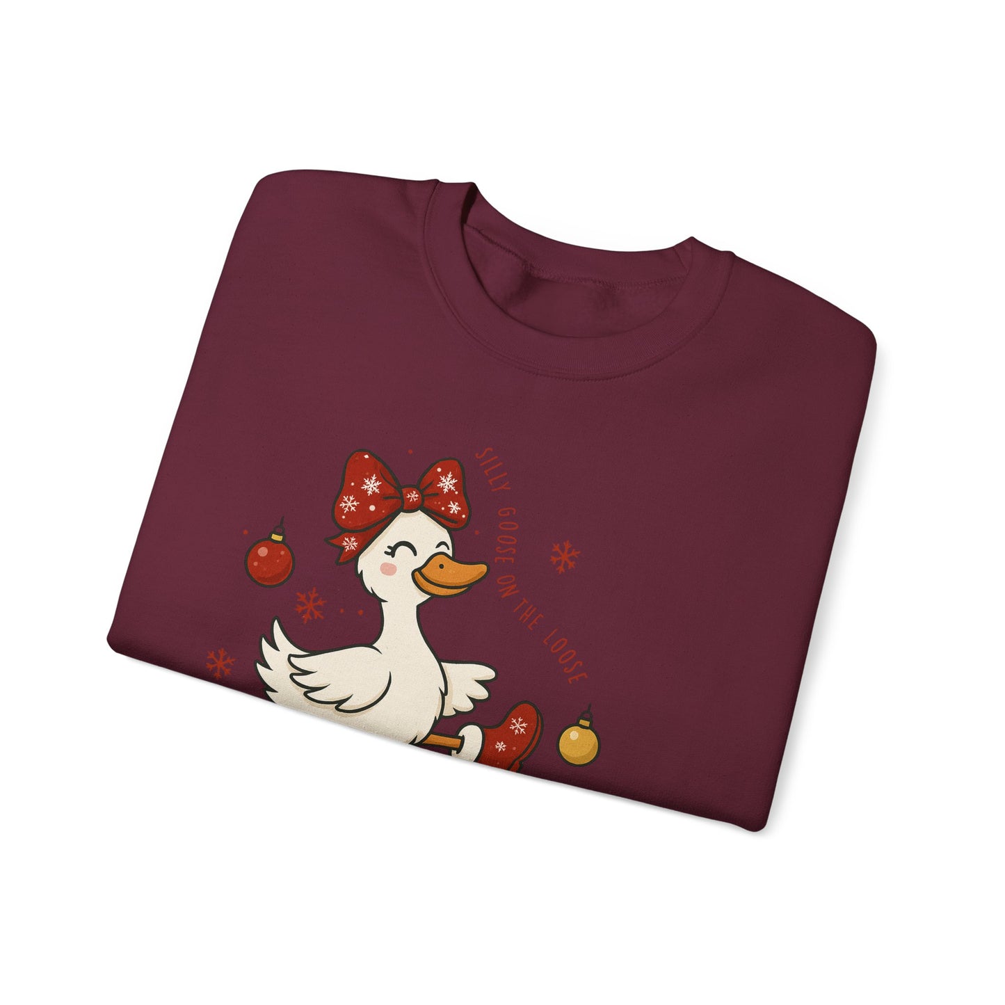 🪿🎁 Silly Goose on the Loose Sweatshirt – Whimsical Holiday Cheer ❄️✨