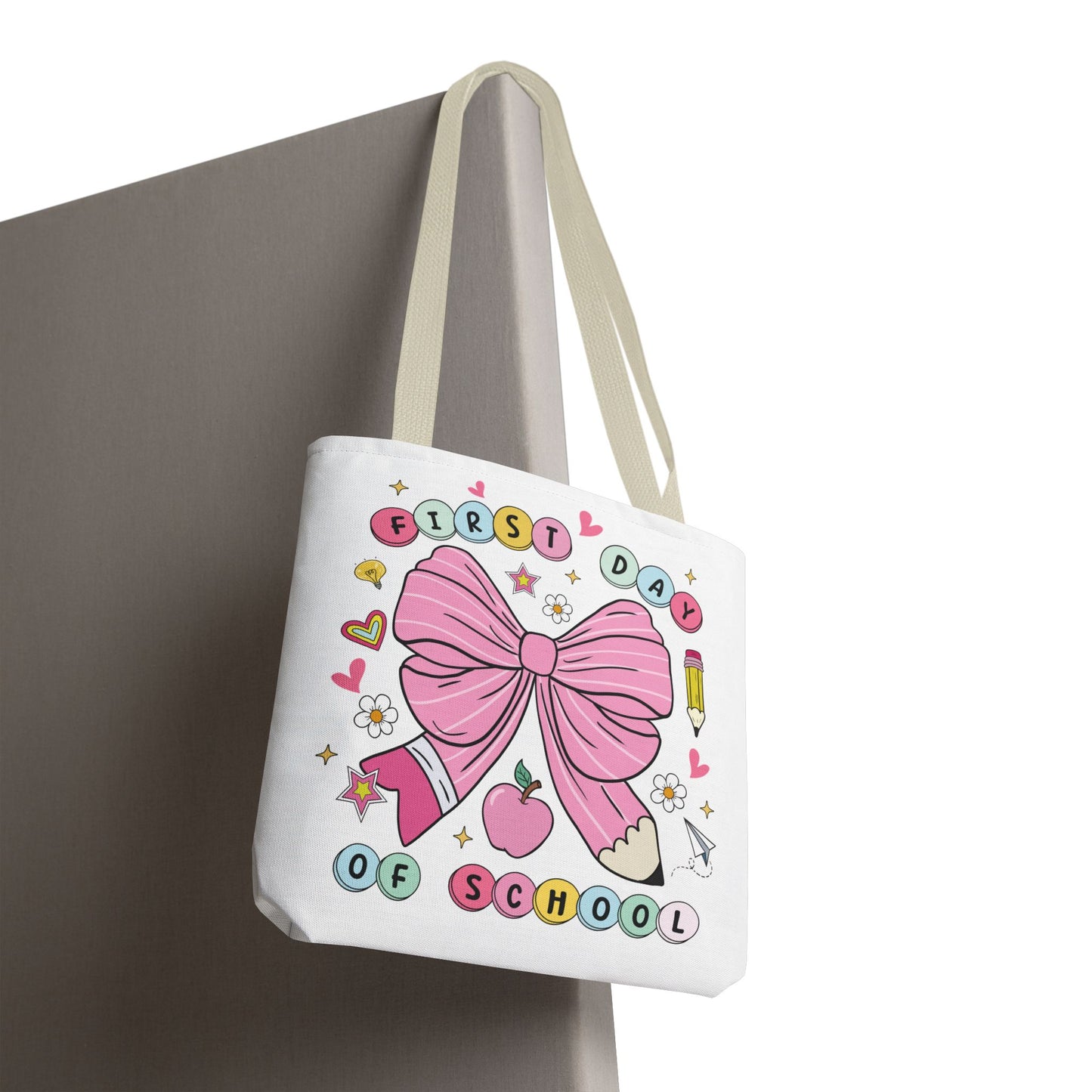 🎀 Coquette First Day of School Tote – Sweet Style for a Smart Start 📚