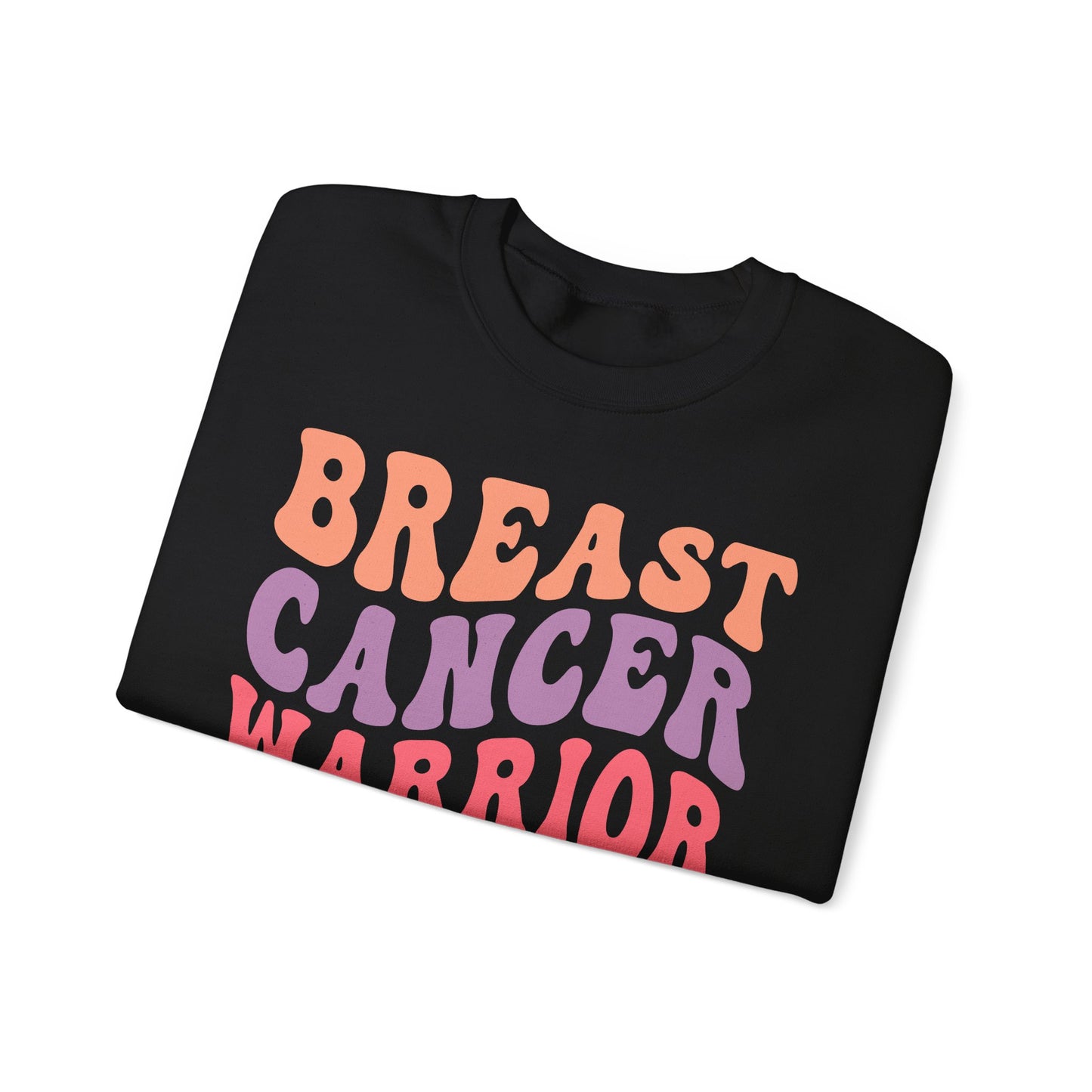 🌸✊ Breast Cancer Warrior Sweatshirt – Retro Awareness & Survivor Strength Crewneck