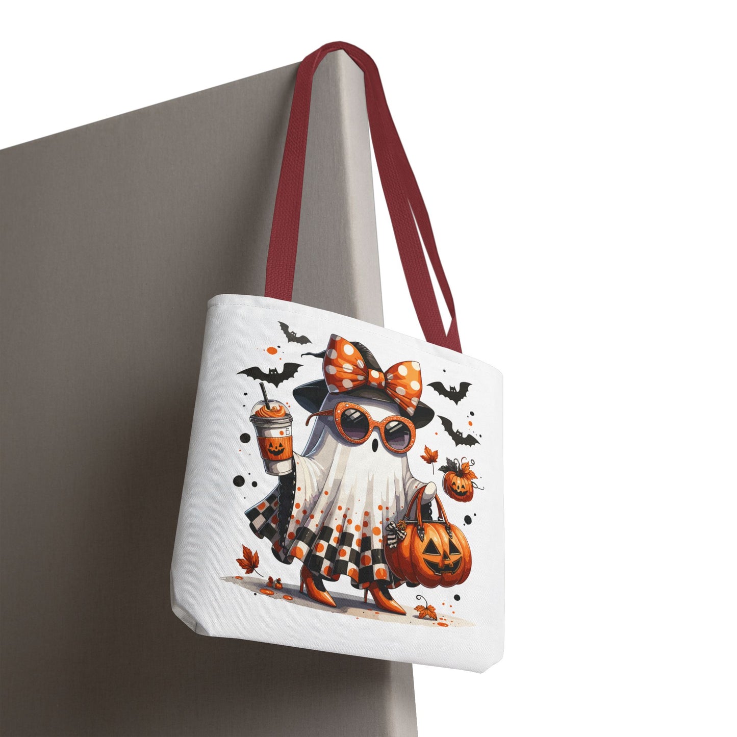 🧡 Chic Ghost Halloween Tote Bag – Sassy, Stylish & Spook-tacular 👻🎃