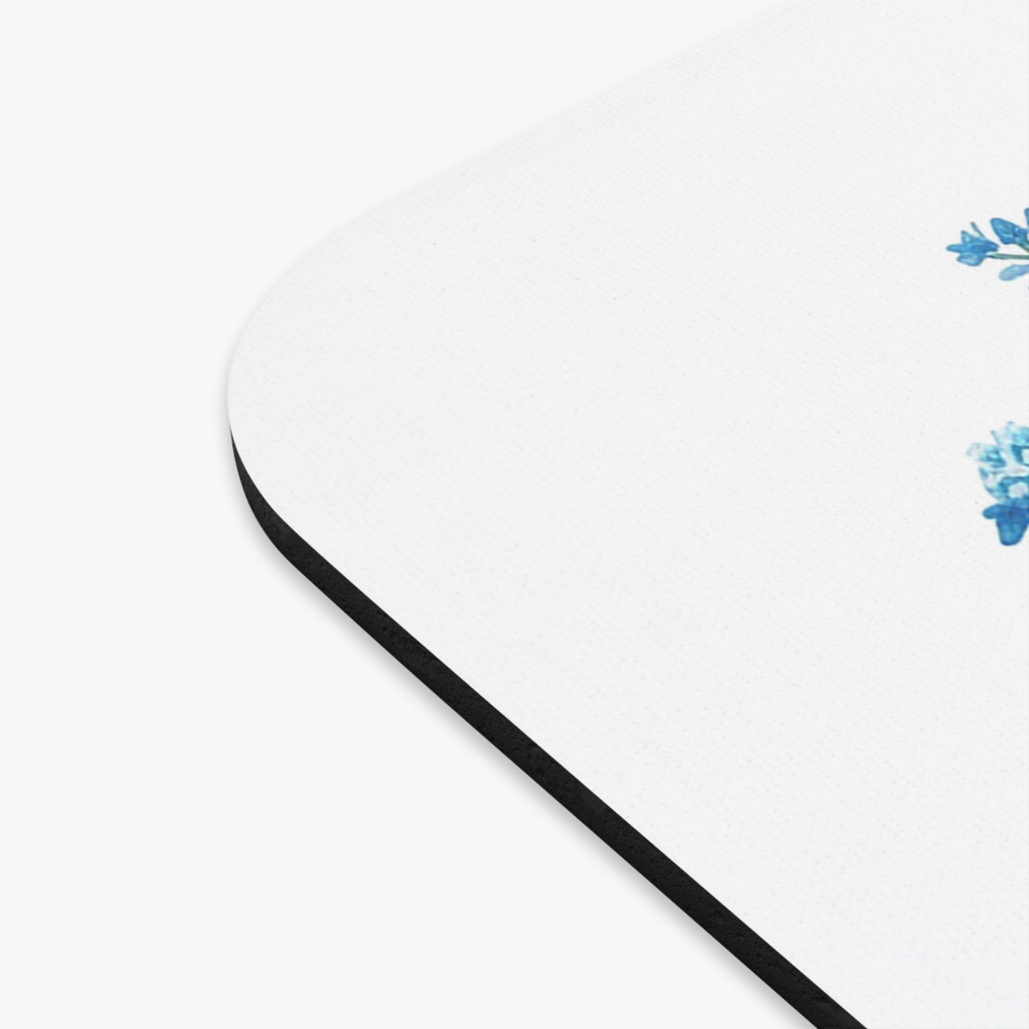 🖱️🐱 Blue-Eyed Cat Mouse Pad – Watercolor Floral Desk Art