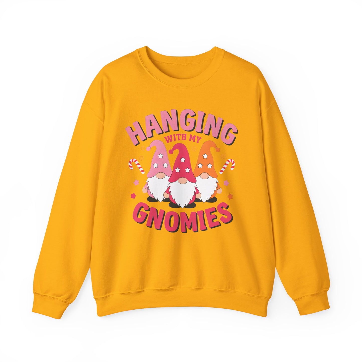 🎀 Hanging With My Gnomies Women’s Sweatshirt – Cute Holiday Matching Vibes