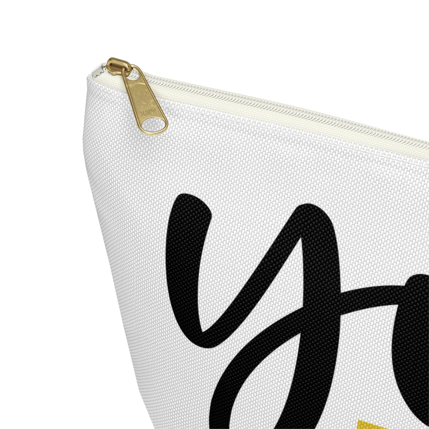 Accessory Pouch – "You Look Lovely Today" Yellow Makeup Bag