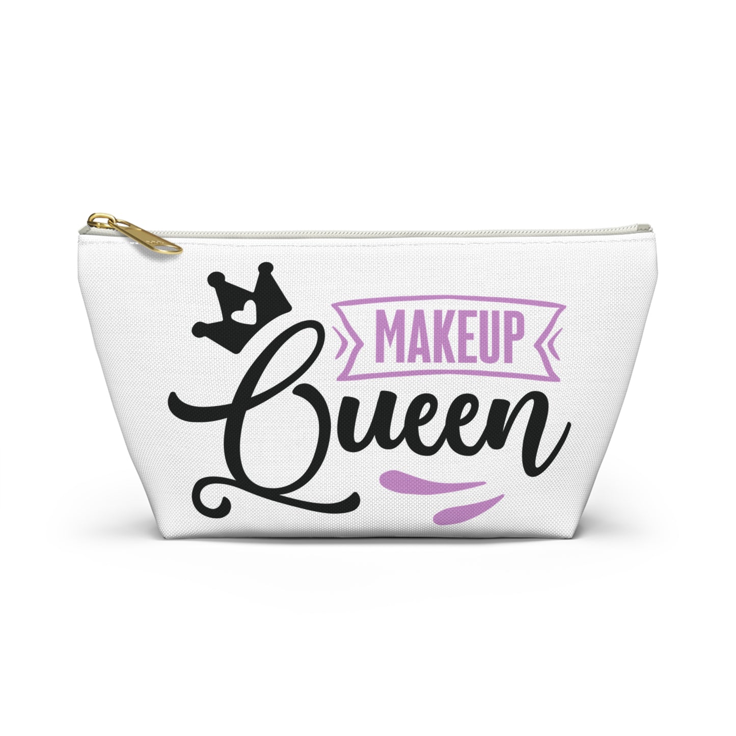 Accessory Pouch – "Makeup Queen" Purple Makeup Bag